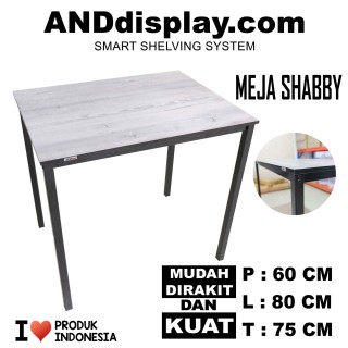 MEJA SHABBY 60 X 80CM